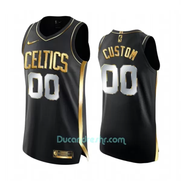 Limited Dres za Košarku Boston Celtics Golden Edition Swingman Crno