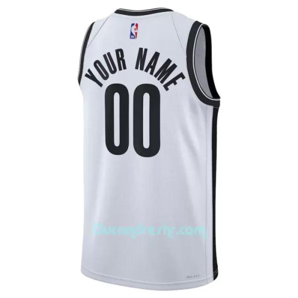 Dres za Košarku Brooklyn Nets Association Edition Swingman 2023/24 Bijela