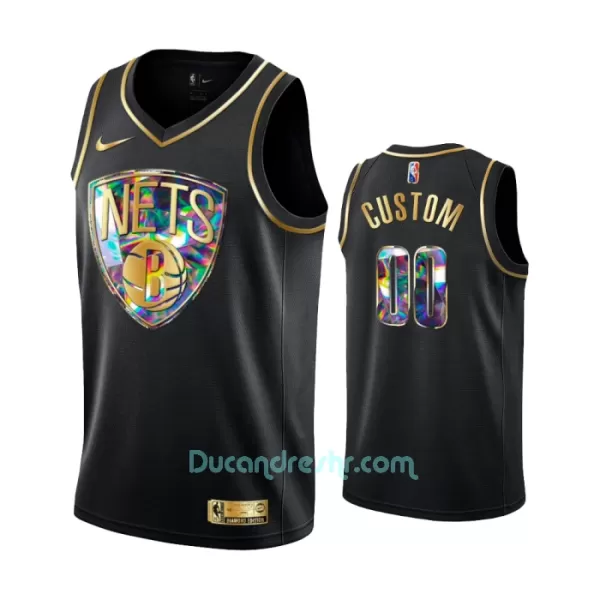 Dres za Košarku Brooklyn Nets Diamond Edition Swingman Crno