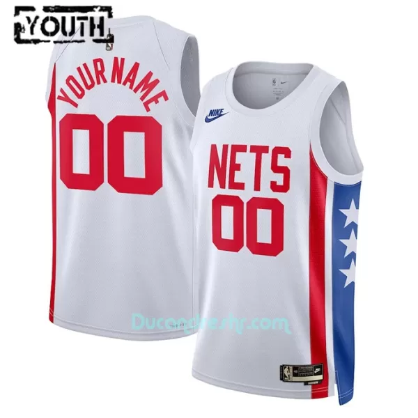 Dres za Košarku Brooklyn Nets Dječji Classic Edition Swingman Bijela