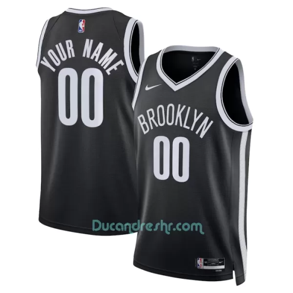 Dres za Košarku Brooklyn Nets Icon Edition Swingman 2023/24 Crno