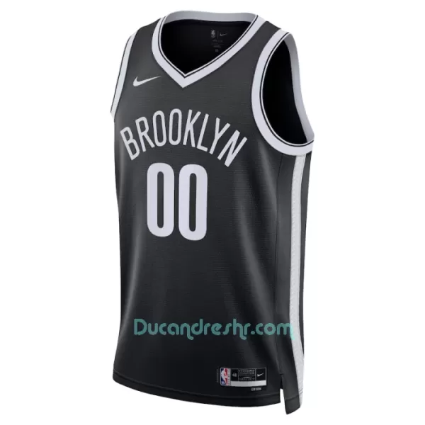 Dres za Košarku Brooklyn Nets Icon Edition Swingman 2023/24 Crno