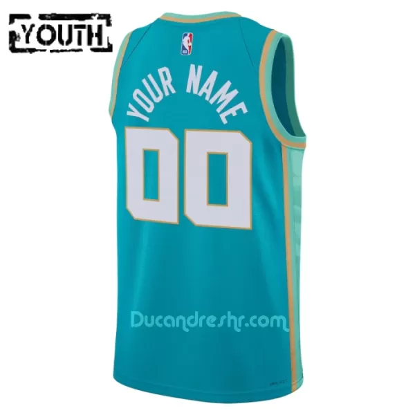 Dres za Košarku Charlotte Hornets Dječji City Edition Swingman 2023/24 Mornarica