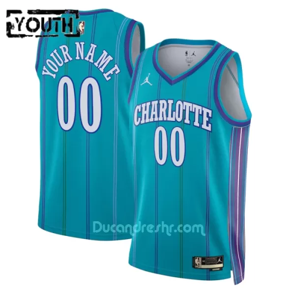 Dres za Košarku Charlotte Hornets Dječji Classic Edition Swingman 2023/24 Mornarica