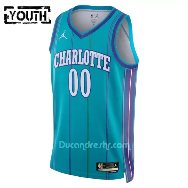 Dres za Košarku Charlotte Hornets Dječji Classic Edition Swingman 2023/24 Mornarica