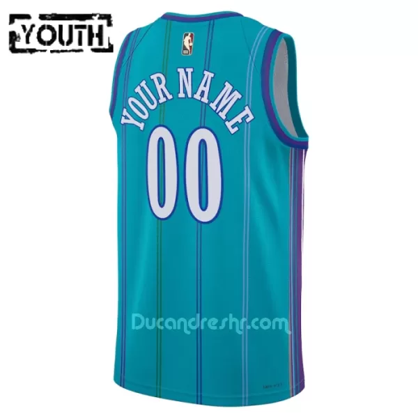 Dres za Košarku Charlotte Hornets Dječji Classic Edition Swingman 2023/24 Mornarica