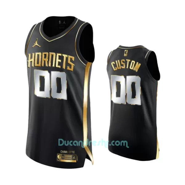 Limited Dres za Košarku Charlotte Hornets Golden Edition Swingman Crno