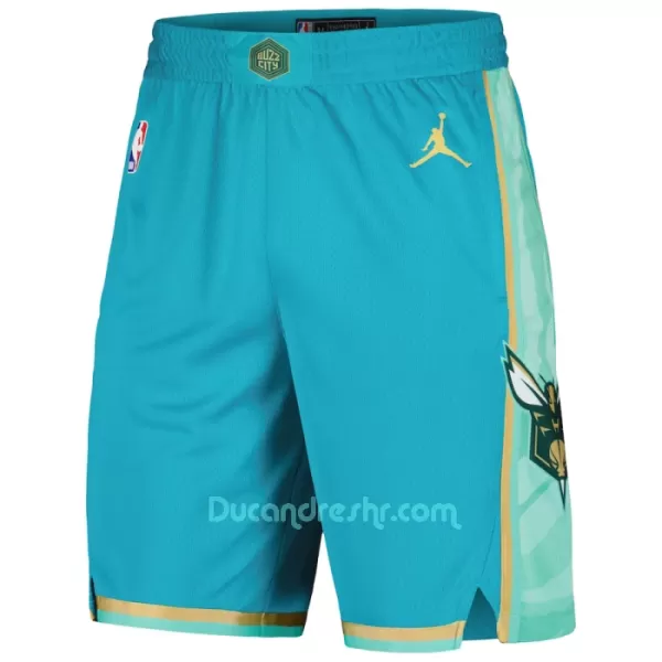 NBA Hlačice Charlotte Hornets City Edition Swingman Mornarica