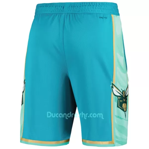 NBA Hlačice Charlotte Hornets City Edition Swingman Mornarica