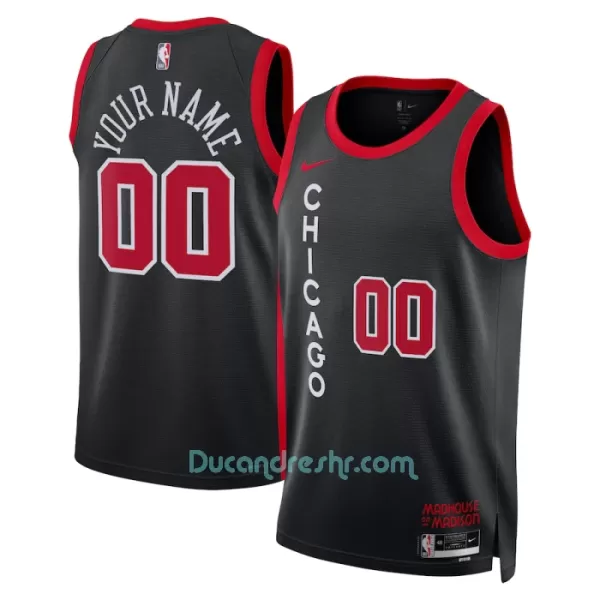 Dres za Košarku Chicago Bulls City Edition Swingman 2023/24 Crno