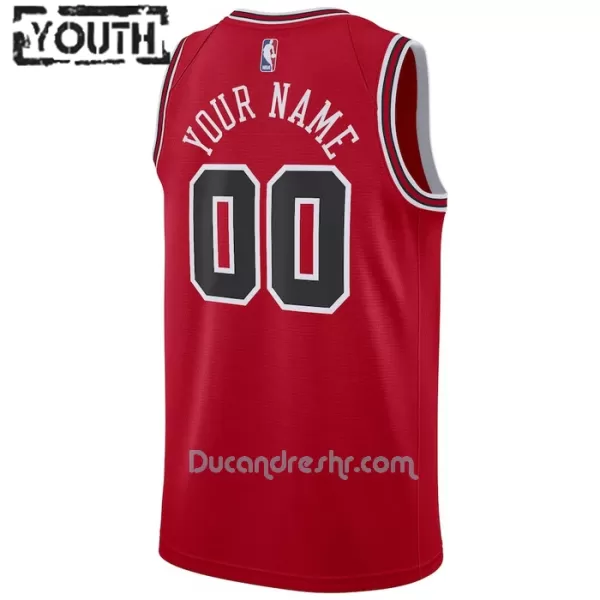 Dres za Košarku Chicago Bulls Dječji Icon Edition Swingman 2023/24 Crvena