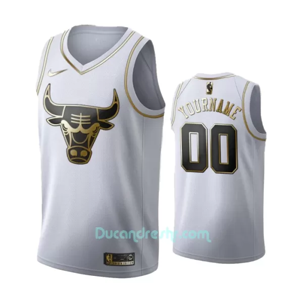 Dres za Košarku Chicago Bulls Golden Edition Swingman Bijela