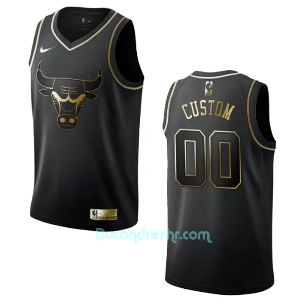 Dres za Košarku Chicago Bulls Golden Edition Swingman Crno