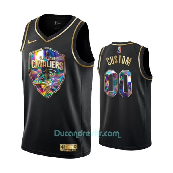 Dres za Košarku Cleveland Cavaliers Diamond Edition Swingman Crno