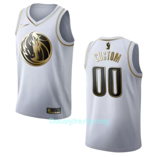 Dres za Košarku Dallas Mavericks Golden Edition Swingman Bijela