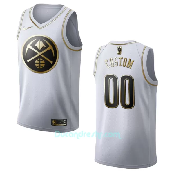 Limited Dres za Košarku Denver Nuggets Golden Edition Swingman Bijela