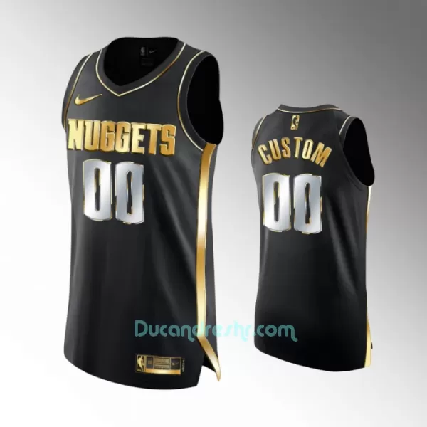 Limited Dres za Košarku Denver Nuggets Golden Edition Swingman Crno