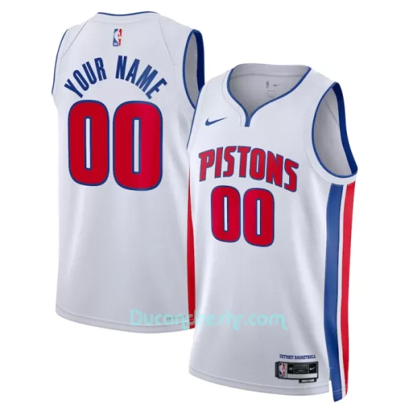 Dres za Košarku Detroit Pistons Association Edition Swingman 2023/24 Bijela