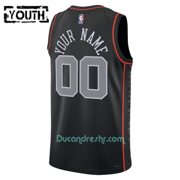 Dres za Košarku Detroit Pistons Dječji City Edition Swingman 2023/24 Crno