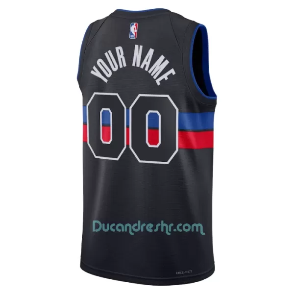 Dres za Košarku Detroit Pistons Statement Edition Swingman 2023/24 Crno