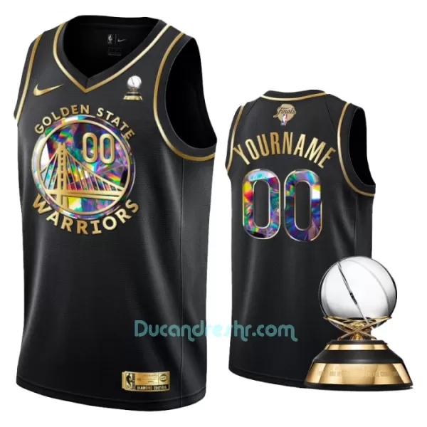 Dres za Košarku Golden State Warriors Diamond Edition Swingman Crno