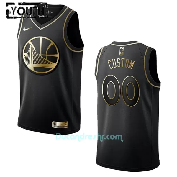 Dres za Košarku Golden State Warriors Dječji Golden Edition Swingman 2023/24 Crno