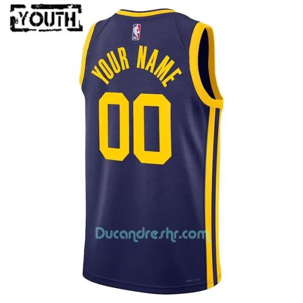 Dres za Košarku Golden State Warriors Dječji Statement Edition Swingman 2023/24 Teal