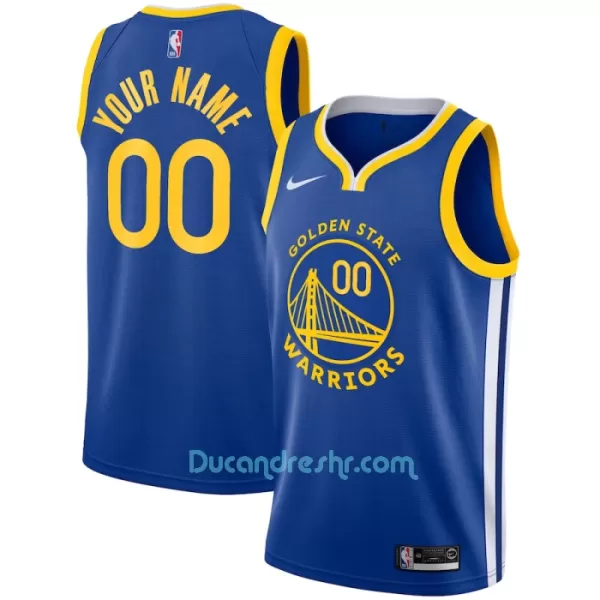 Dres za Košarku Golden State Warriors Icon Edition Swingman 2023/24 Plava