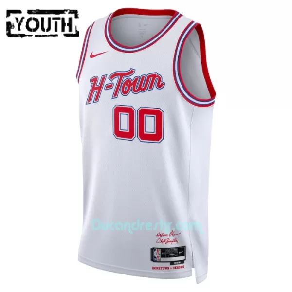 Dres za Košarku Houston Rockets Dječji City Edition Swingman 2023/24 Bijela