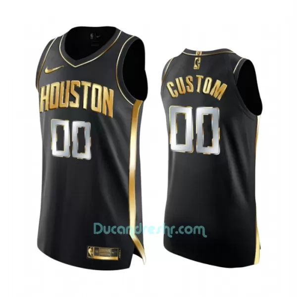 Limited Dres za Košarku Houston Rockets Golden Edition Swingman Crno