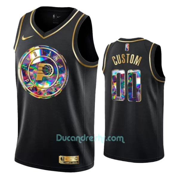 Dres za Košarku Indiana Pacers Diamond Edition Swingman 2023/24 Crno