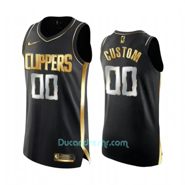 Limited Dres za Košarku Los Angeles Clippers Golden Edition Swingman Crno