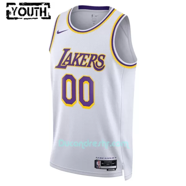 Dres za Košarku Los Angeles Lakers Dječji Icon Edition Swingman 2023/24 Bijela