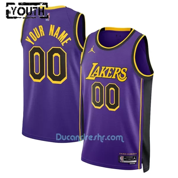 Dres za Košarku Los Angeles Lakers Dječji Statement Edition Swingman 2023/24 Plava