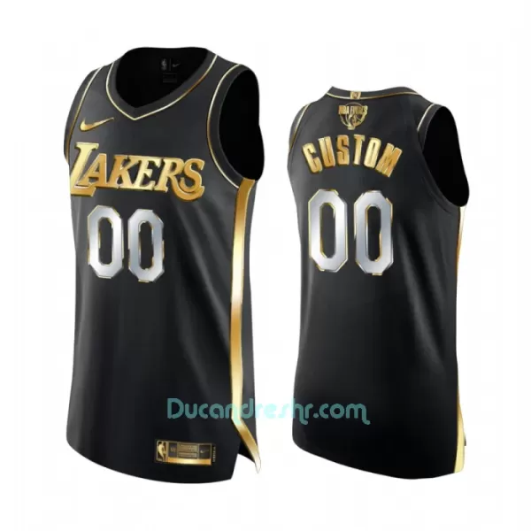 Limited Dres za Košarku Los Angeles Lakers Golden Edition Swingman Crno