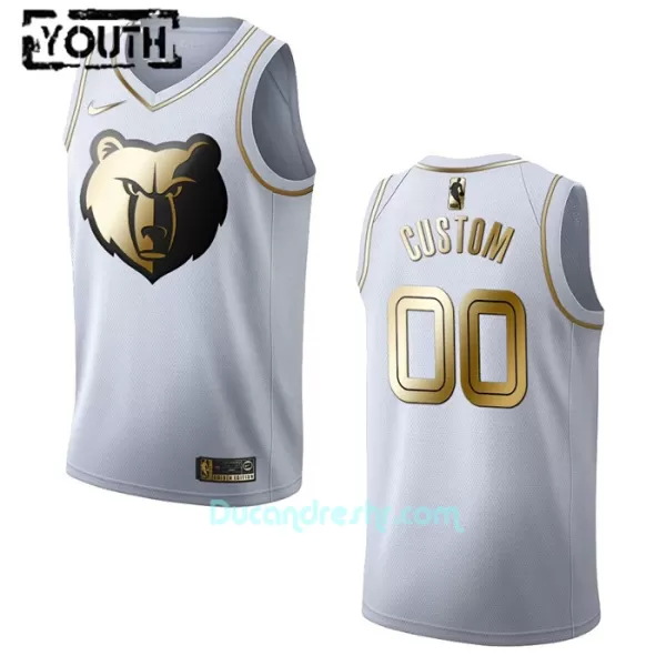 Dres za Košarku Memphis Grizzlies Dječji Golden Edition Swingman Bijela