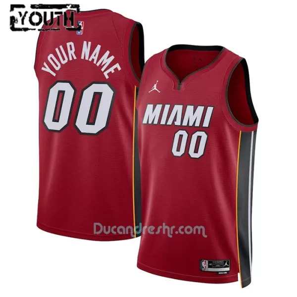 Dres za Košarku Miami Heat Dječji Statement Edition Swingman 2023/24 Crvena