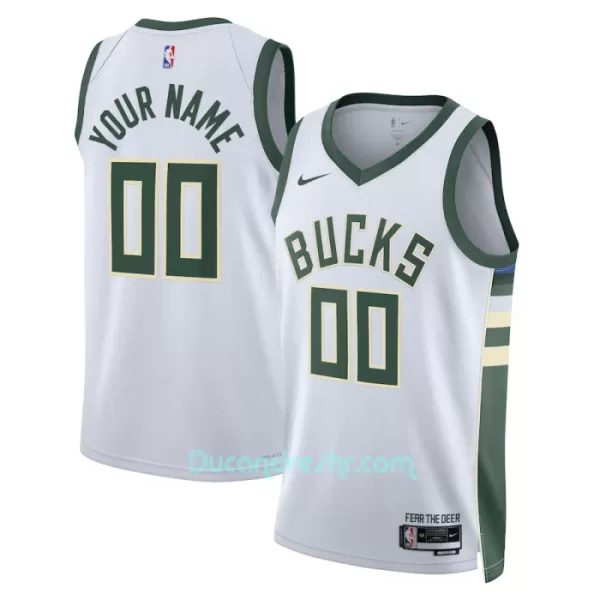 Dres za Košarku Milwaukee Bucks Association Edition Swingman 2023/24 Bijela