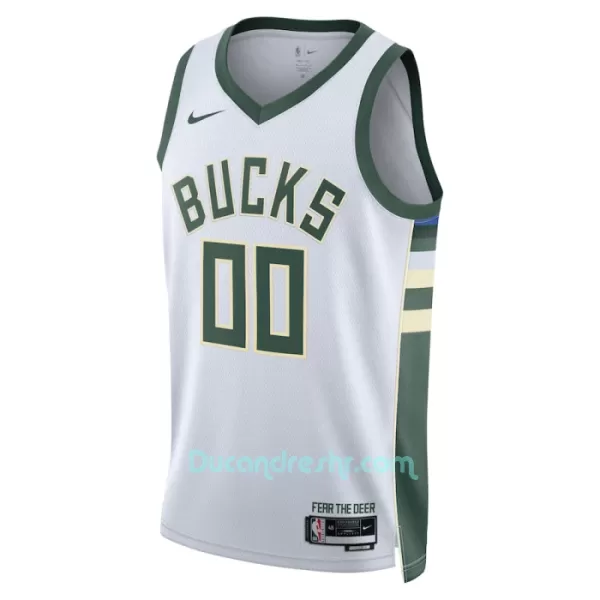 Dres za Košarku Milwaukee Bucks Association Edition Swingman 2023/24 Bijela