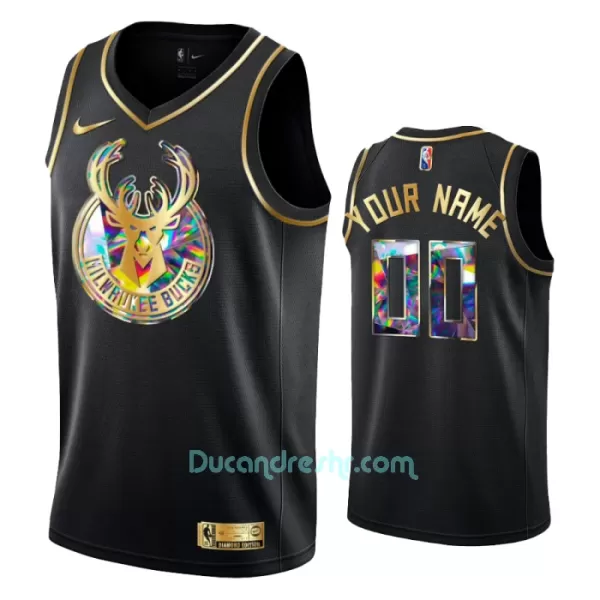 Dres za Košarku Milwaukee Bucks Diamond Edition Swingman Crno