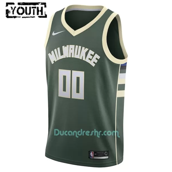 Zelena Dres za Košarku Milwaukee Bucks Dječji Icon Edition Swingman 2023/24