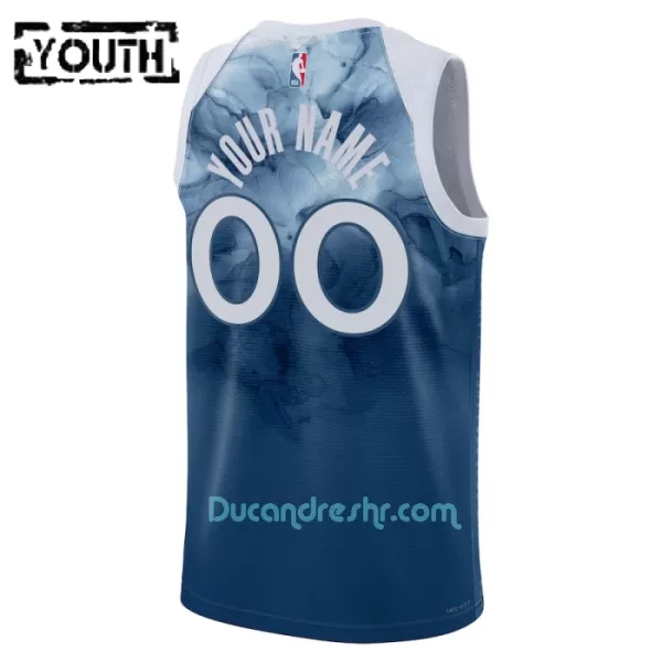 Dres za Košarku Minnesota Timberwolves Dječji City Edition Swingman 2023/24 Plava