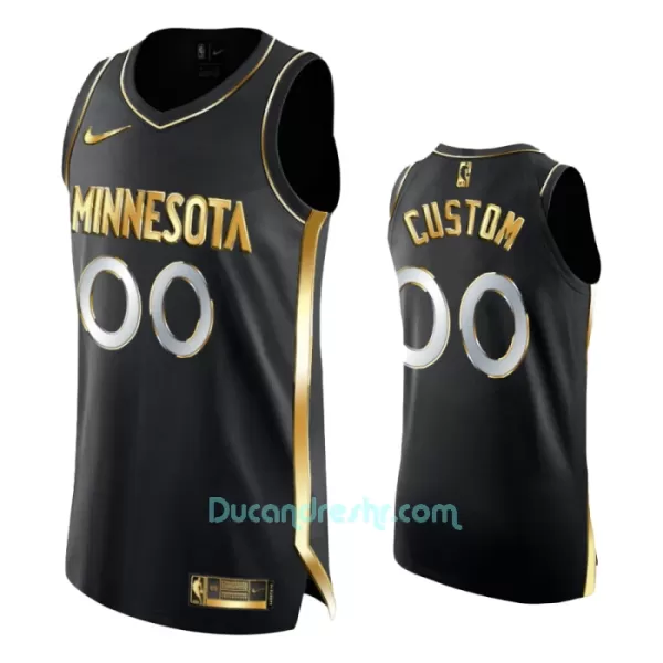 Limited Dres za Košarku Minnesota Timberwolves Golden Edition Swingman Crno