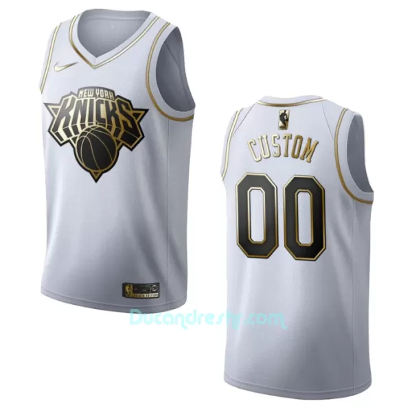 Dres za Košarku New York Knicks Golden Edition Swingman Bijela