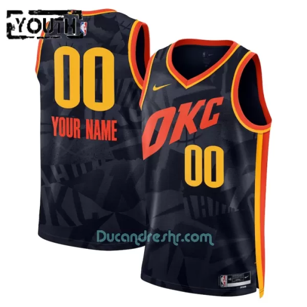 Dres za Košarku Oklahoma City Thunder Dječji City Edition Swingman 2023/24 Teal