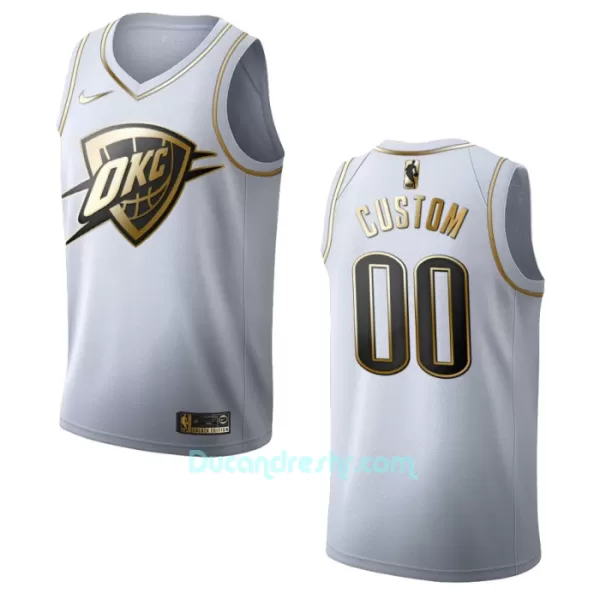 Dres za Košarku Oklahoma City Thunder Golden Edition Swingman Bijela