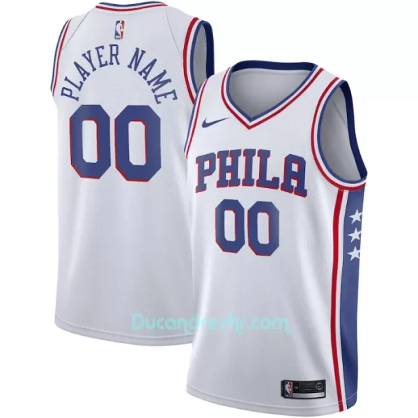 Dres za Košarku Philadelphia 76ers Association Edition Swingman 2023/24 Bijela