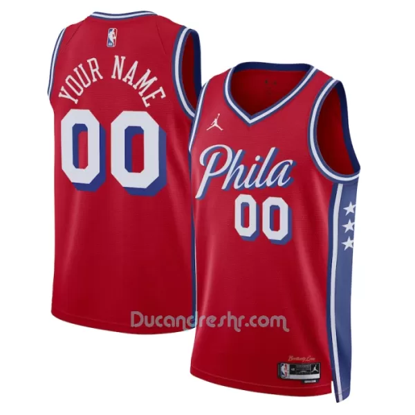 Dres za Košarku Philadelphia 76ers Statement Edition Swingman 2023/24 Crvena