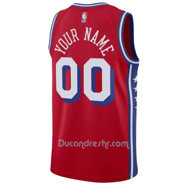 Dres za Košarku Philadelphia 76ers Statement Edition Swingman 2023/24 Crvena