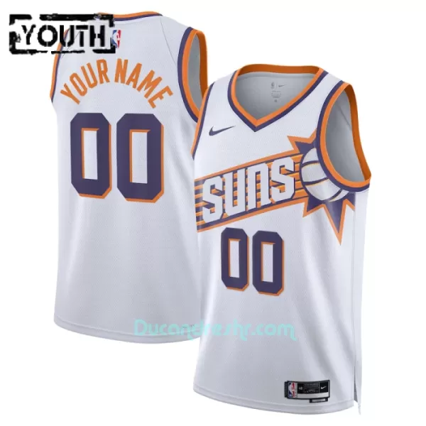 Dres za Košarku Phoenix Suns Dječji Association Edition Swingman 2023/24 Bijela